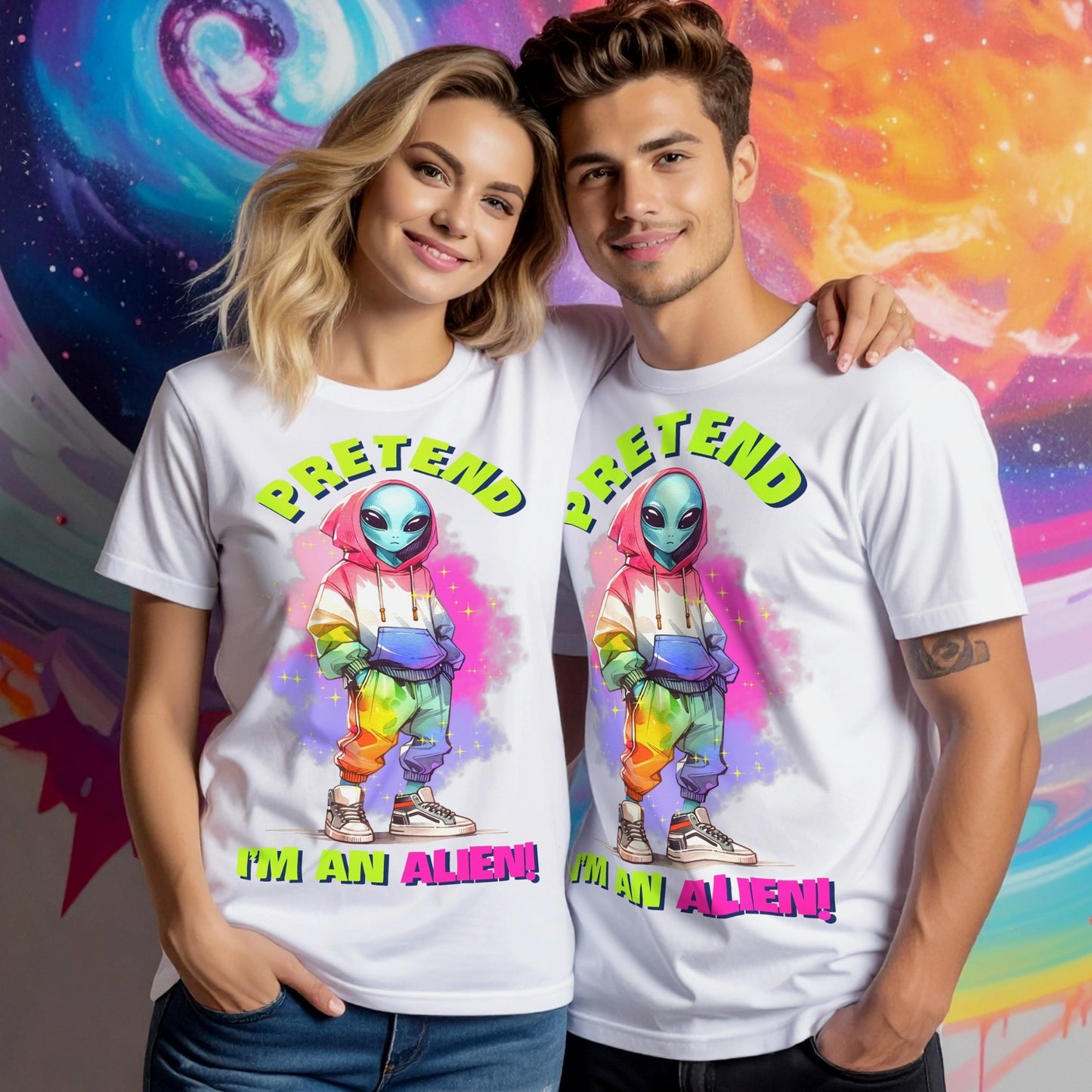 Pretend I'm An Alien T-Shirt - Stand Out And Embrace Your Weird Side