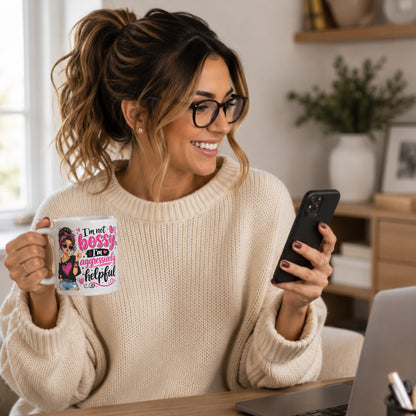 I'm Not Bossy, I'm Aggressively Helpful Mug - Leadership Comes Naturally