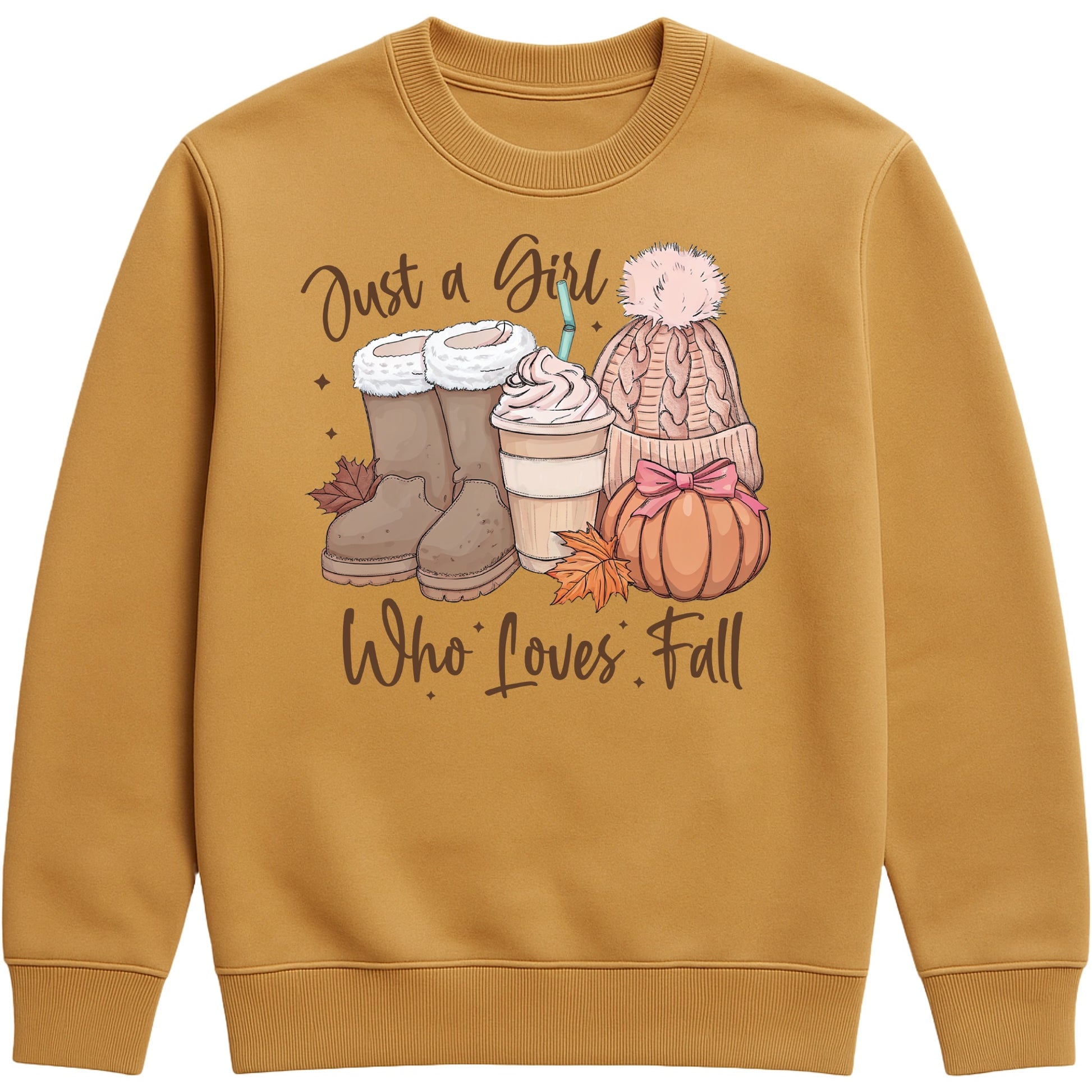 Cute fall caramel latte colour sweatshirt outfit — cozy and casual autumn pullover for pumpkin spice lovers and anyone obsessed with sweater weather vibes.