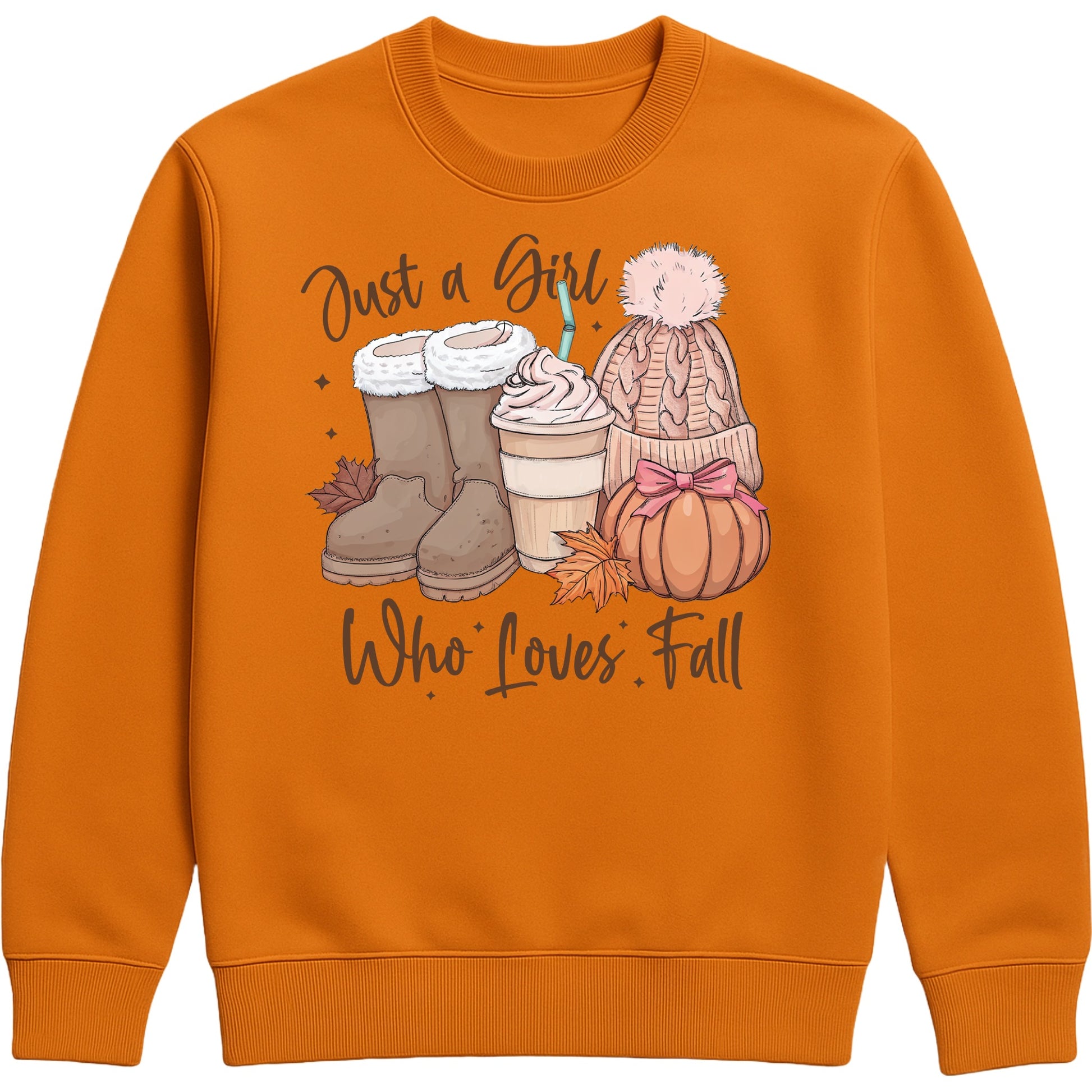Cute fall pumpkin pie colour sweatshirt outfit — cozy and casual autumn pullover for pumpkin spice lovers and anyone obsessed with sweater weather vibes.