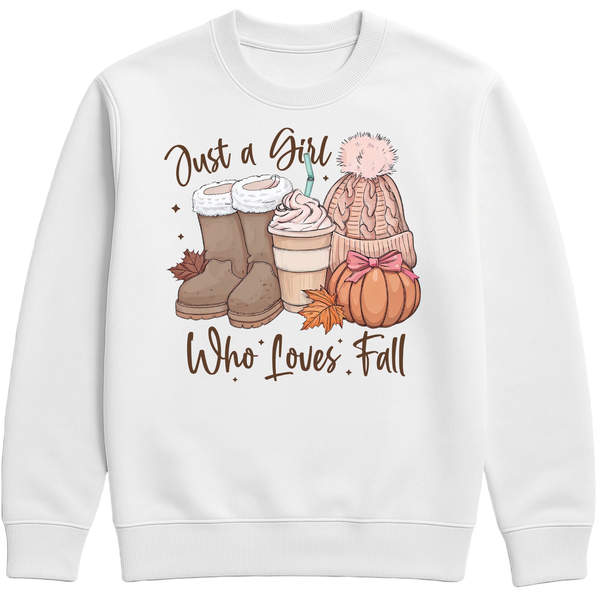 Cute fall white sweatshirt outfit — cozy and casual autumn pullover for pumpkin spice lovers and anyone obsessed with sweater weather vibes.